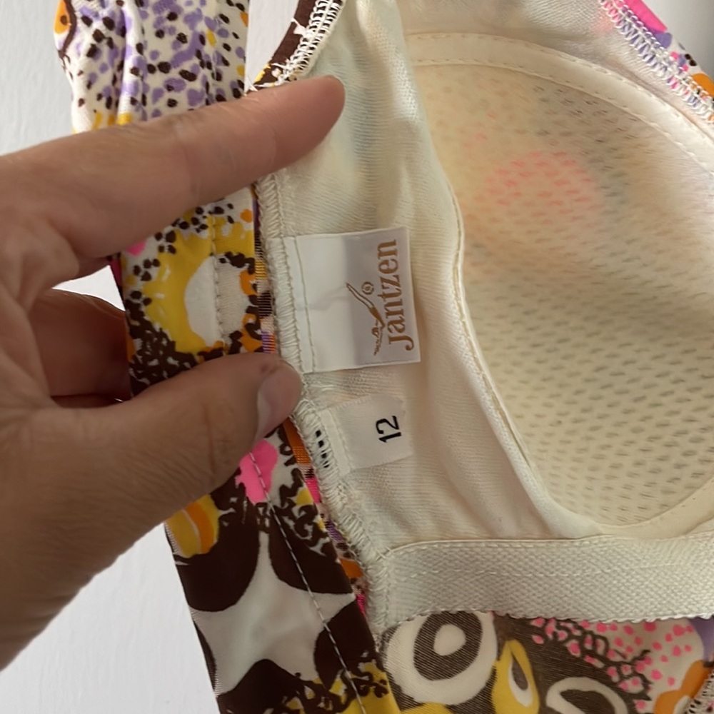 60’s Psychedelic Vintage Jantzen Swimsuit - Picture 3 of 6